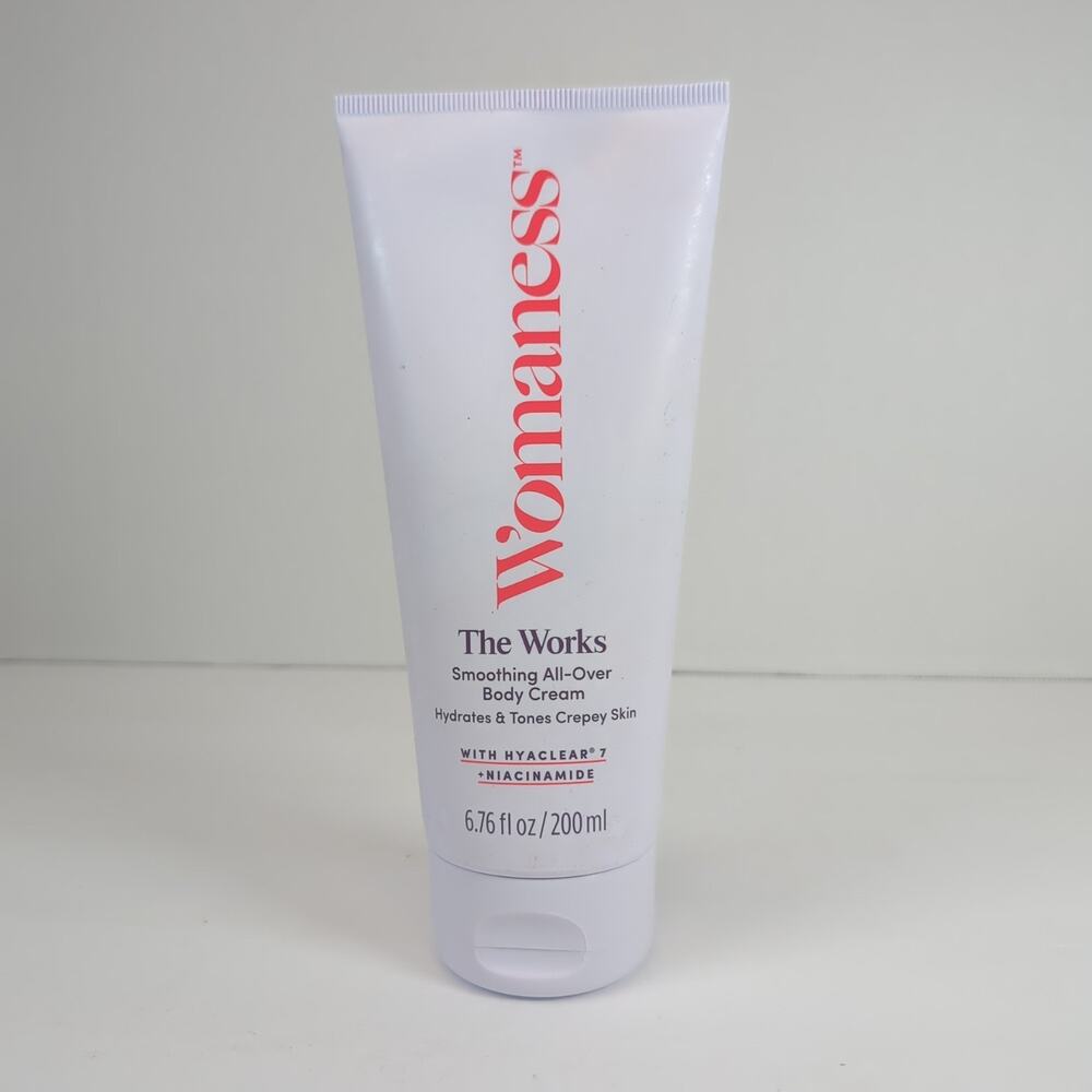 NEW Womaness The Works Smoothing All-Over Body Cream w Hyaclear 7 & Niacinamide